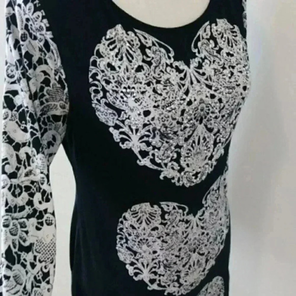 Lace Print Dress - Picture 6 of 8